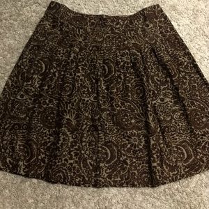 Gorgeous Brown Fit and Flare Classy Skirt Size 16 by Sag Harbor